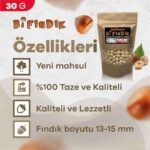 Kavrulmuş İç Fındık 30 gr