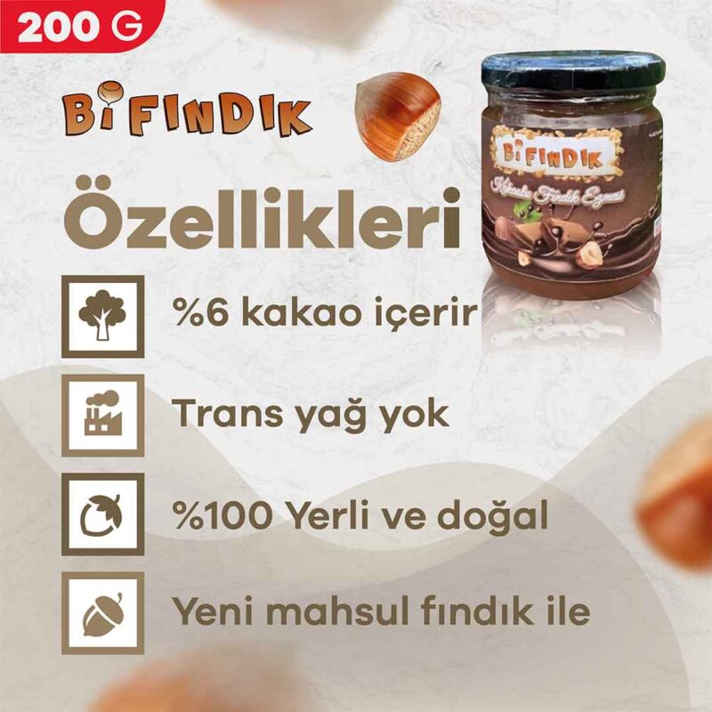 Kakaolu Fındık Kreması 200 gr