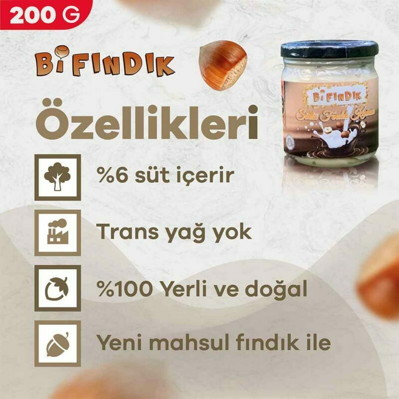 Sütlü Fındık Kreması 200gr