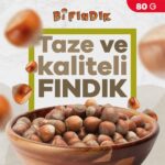 Kabuğunda Kavrulmuş Tuzlu Fındık 80 g