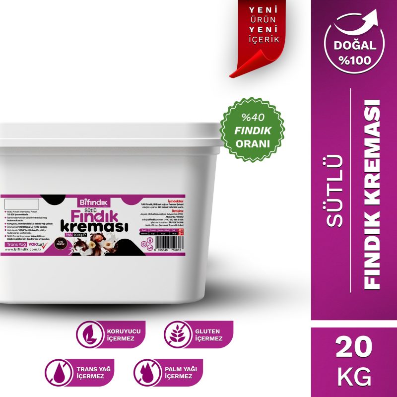 Sütlü fındık kreması 20 kg