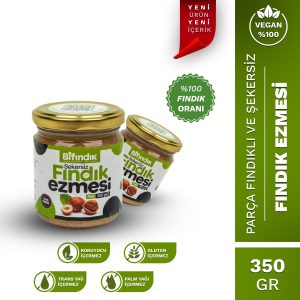 Şekersiz fındık ezmesi 350 gr