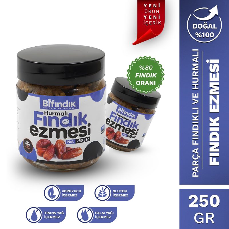 Hurmalı fındık ezmesi 250 gr