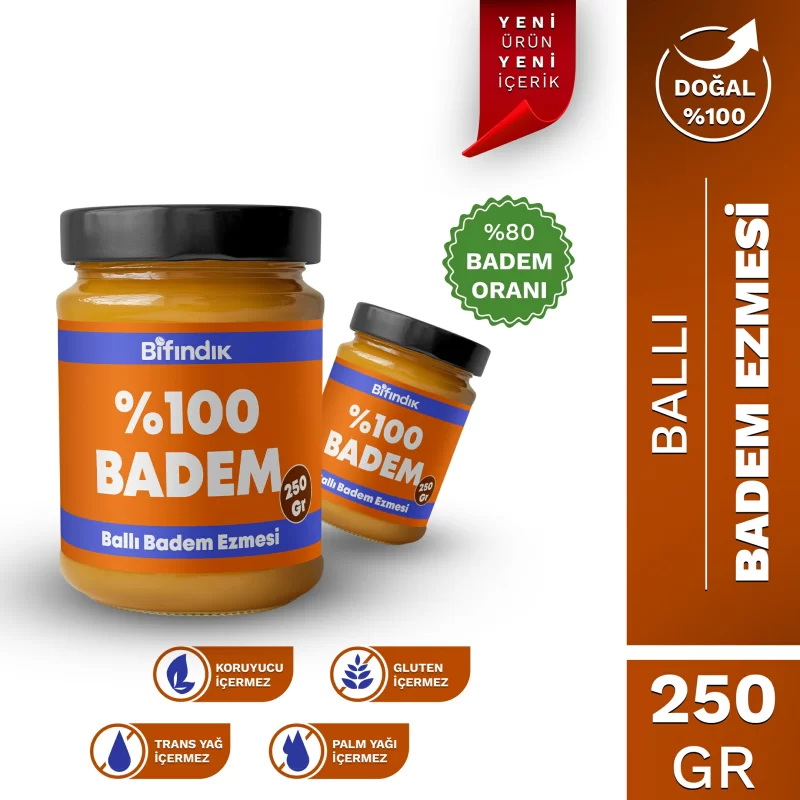 Ballı badem ezmesi 250 gr