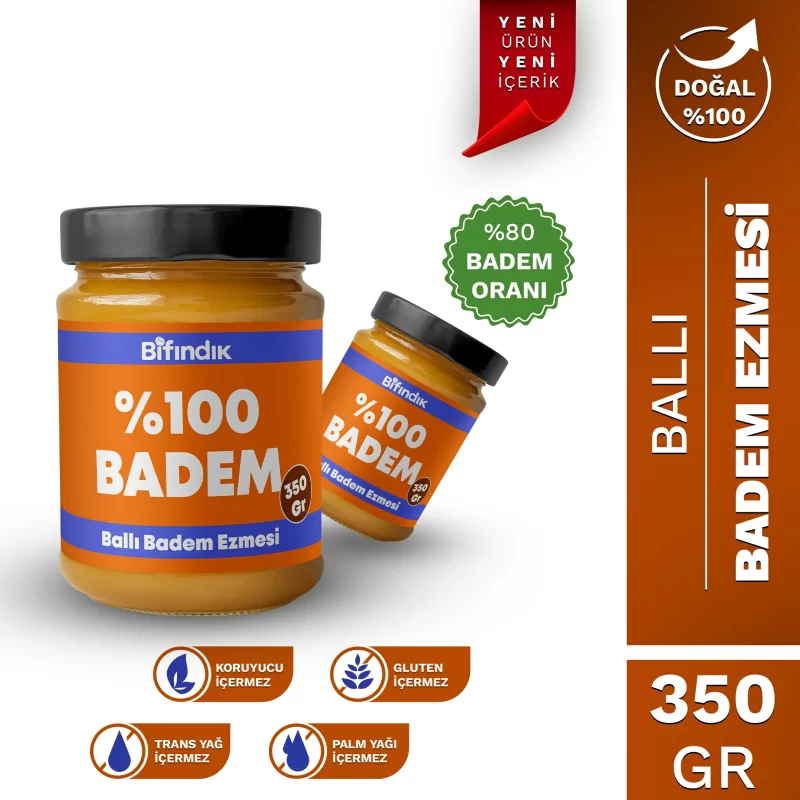 Ballı badem ezmesi 350 gr