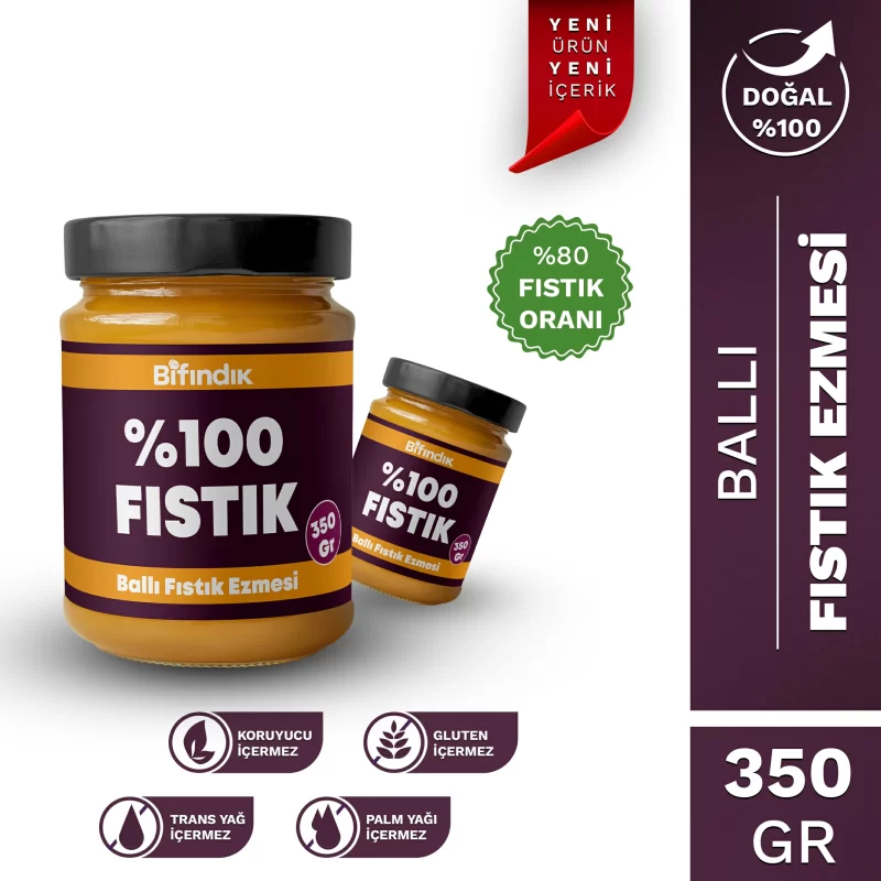 Ballı fıstık ezmesi 350 gr