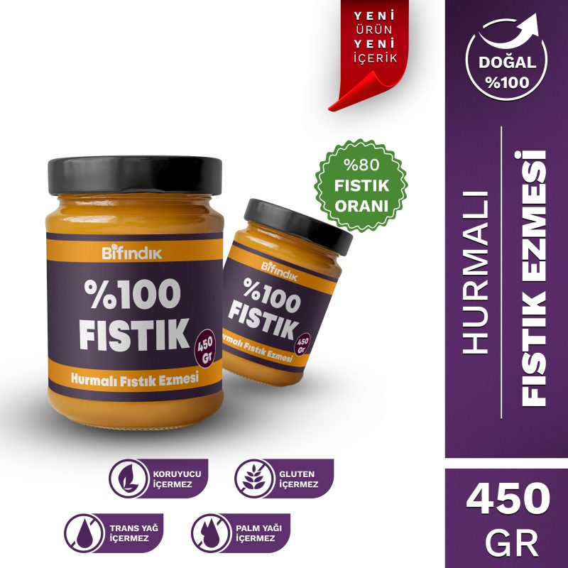 Hurmalı fıstık ezmesi 450 gr