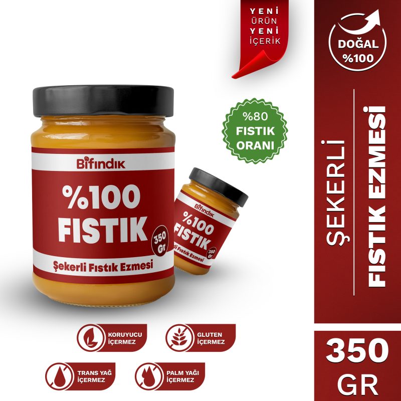 Şekerli fıstık ezmesi 350 gr