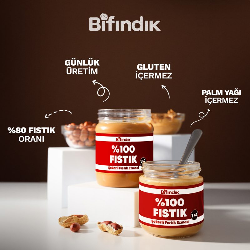 Şekerli fıstık ezmesi 450 gr