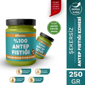 Şekersiz antep fıstığı ezmesi 250 gr