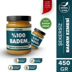 Şekersiz badem ezmesi 450 gr