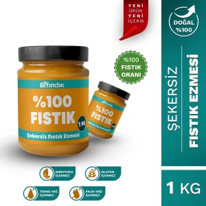 Şekersiz fıstık ezmesi 1 kg