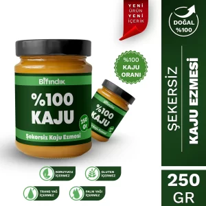 Şekersiz kaju ezmesi 250 gr