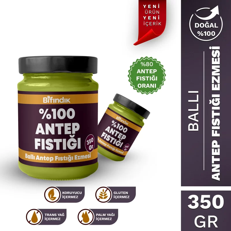 Ballı antep fıstığı ezmesi 350 gr