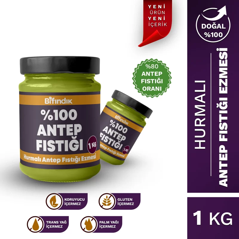 Hurmalı antep fıstığı ezmesi 1 kg