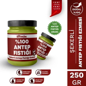 Şekerli antep fıstığı ezmesi 250 gr