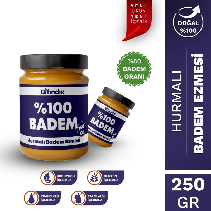 Hurmalı badem ezmesi 250 gr